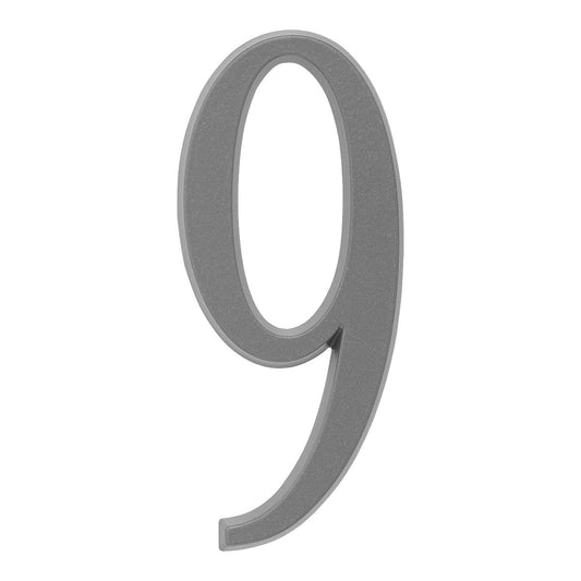 Whitehall 4.75 inch Silver House Address Number - 9