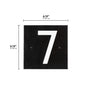 Whitehall Floating Stand-off 1-Number Horizontal Plaque Modern House Numbers with Sleek Aluminum Backplate & Enhanced Visibility
