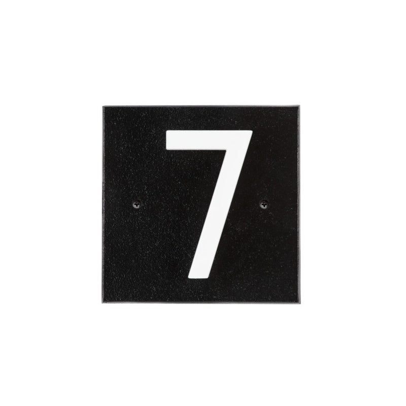 Whitehall Floating Stand-off 1-Number Horizontal Plaque Modern House Numbers with Sleek Aluminum Backplate & Enhanced Visibility