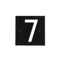 Whitehall Floating Stand-off 1-Number Horizontal Plaque Modern House Numbers with Sleek Aluminum Backplate & Enhanced Visibility
