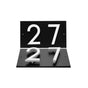Whitehall Floating Stand-off 2-Number Horizontal Plaque Modern House Numbers with Sleek Aluminum Backplate & Enhanced Visibility