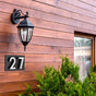 Whitehall Floating Stand-off 2-Number Horizontal Plaque Modern House Numbers with Sleek Aluminum Backplate & Enhanced Visibility