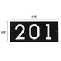 Whitehall Floating Stand-off 3-Number Horizontal Plaque Modern House Numbers with Sleek Aluminum Backplate & Enhanced Visibility