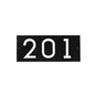 Whitehall Floating Stand-off 3-Number Horizontal Plaque Modern House Numbers with Sleek Aluminum Backplate & Enhanced Visibility