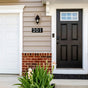 Whitehall Floating Stand-off 3-Number Horizontal Plaque Modern House Numbers with Sleek Aluminum Backplate & Enhanced Visibility