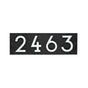 Whitehall Floating Stand-off 4-Number Horizontal Plaque Modern House Numbers with Sleek Aluminum Backplate & Enhanced Visibility