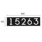 Whitehall Floating Stand-off 5-Number Horizontal Plaque Modern House Numbers with Sleek Aluminum Backplate & Enhanced Visibility