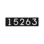 Whitehall Floating Stand-off 5-Number Horizontal Plaque Modern House Numbers with Sleek Aluminum Backplate & Enhanced Visibility