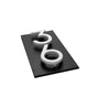 Whitehall Floating Stand-off 2-Number Vertical Plaque Modern House Numbers with Sleek Aluminum Backplate & Enhanced Visibility