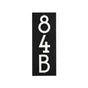 Whitehall Floating Stand-off 3-Number Vertical Plaque Modern House Numbers with Sleek Aluminum Backplate & Enhanced Visibility