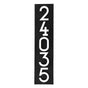 Whitehall Floating Stand-off 5-Number Vertical Plaque Modern House Numbers with Sleek Aluminum Backplate & Enhanced Visibility