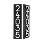 Whitehall Floating Stand-off 5-Number Vertical Plaque Modern House Numbers with Sleek Aluminum Backplate & Enhanced Visibility