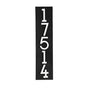 Whitehall Floating Stand-off 5-Number Vertical Plaque Modern House Numbers with Sleek Aluminum Backplate & Enhanced Visibility