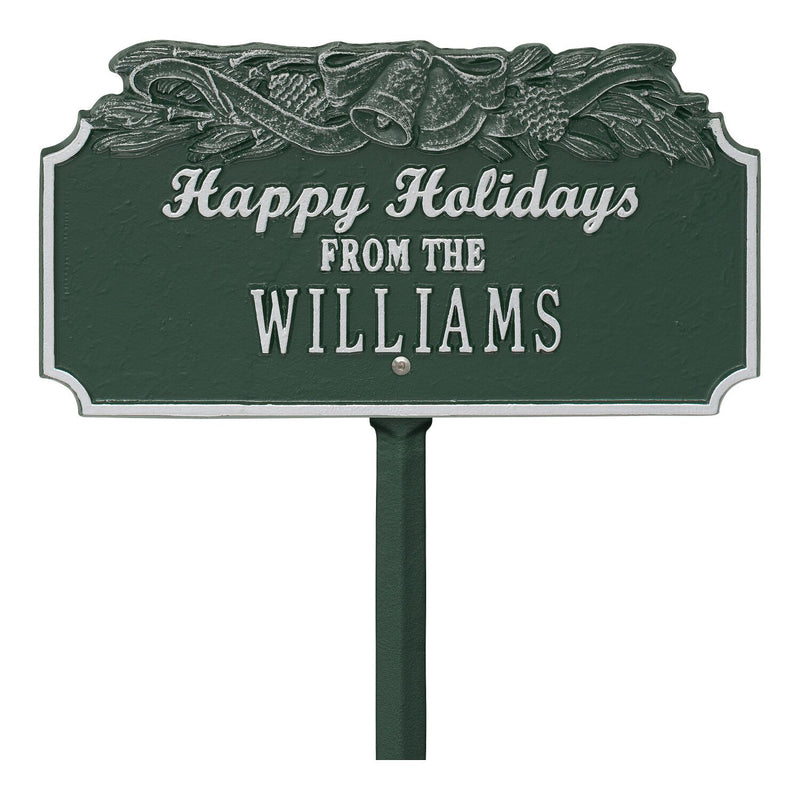 Happy Holidays w/Bells - Std Lawn - 1 Line