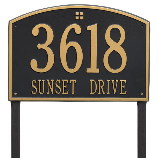 Whitehall Cape Charles - Estate Lawn - Two Line Address Plaque 