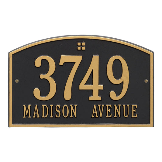 Whitehall Cape Charles - Standard Wall - Two Line Address Plaque 