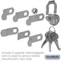 Universal Locks for CBU/NDCBU Pedestal Style Mailbox Door with 3 Keys per Lock - 5 Pack