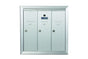 3 Compartment Fully Recessed Vertical Replacement Mailboxes - Anodized Aluminum