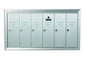6 Compartment Fully Recessed Vertical Replacement Mailboxes- Anodized Aluminum