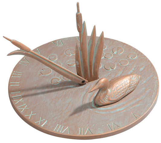 Whitehall Loon Sundial - Copper Verdi