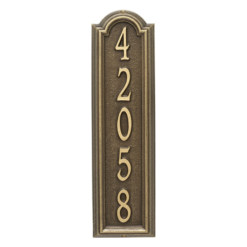 Personalized Manchester Vertical Wall Plaque