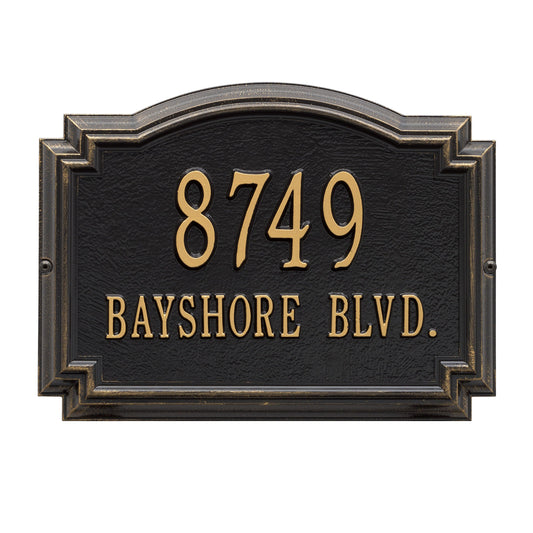 Whitehall Williamsburg - Standard Wall - Two Line Address Plaque 