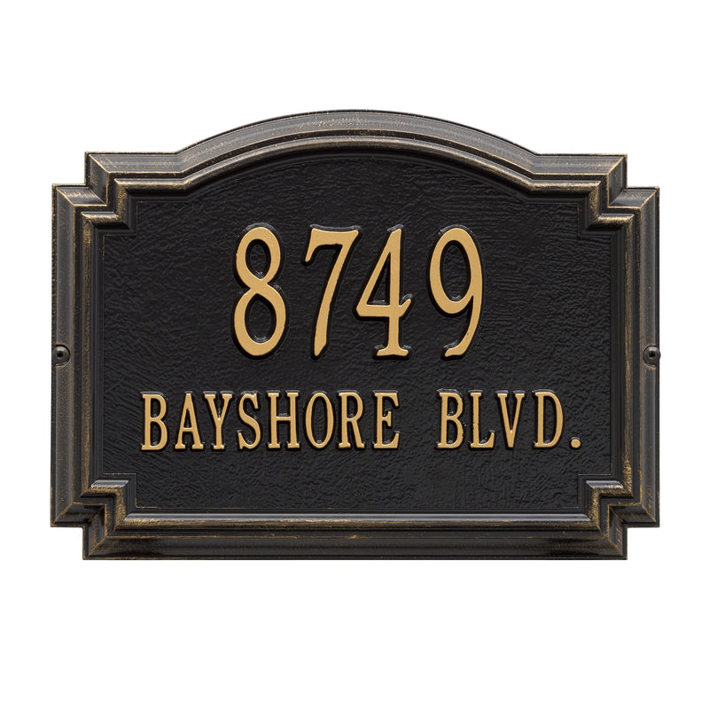 Whitehall Williamsburg - Standard Wall - Two Line Address Plaque 