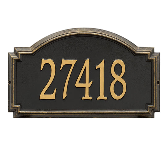 Whitehall Williamsburg - Estate Wall - One Line Address Plaque 