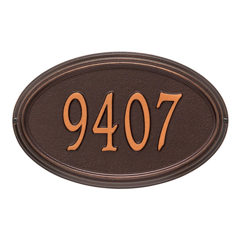 Personalized Concord Oval Plaque - Standard - Wall - 1 Line 