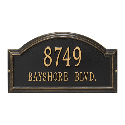 Whitehall Providence Arch - Standard Wall - Two Line Address Plaque 