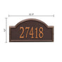 Whitehall Providence Arch - Estate Wall - One Line Address Plaque 