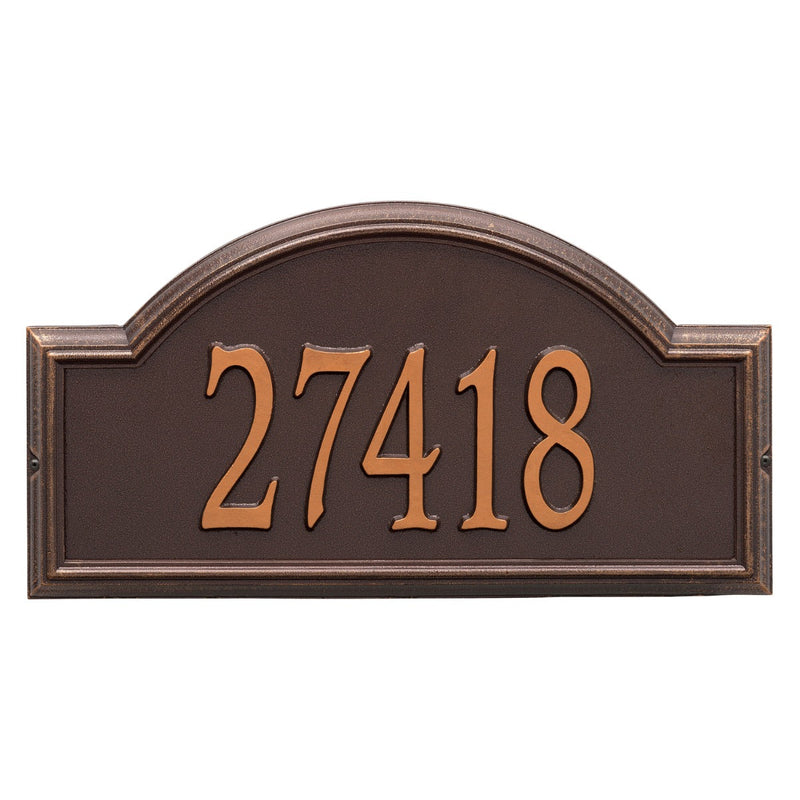 Whitehall Providence Arch - Estate Wall - One Line Address Plaque 