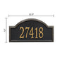 Whitehall Providence Arch - Estate Wall - One Line Address Plaque 