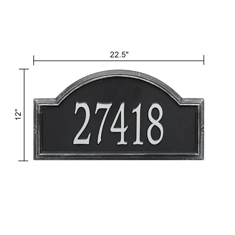 Whitehall Providence Arch - Estate Wall - One Line Address Plaque 