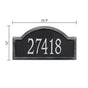 Whitehall Providence Arch - Estate Wall - One Line Address Plaque 