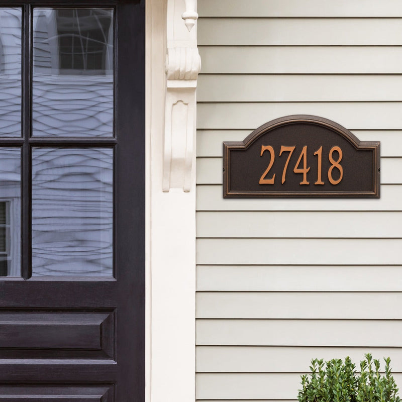 Whitehall Providence Arch - Estate Wall - One Line Address Plaque 