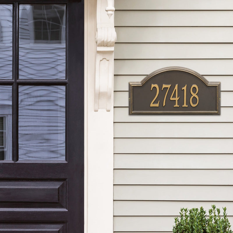 Whitehall Providence Arch - Estate Wall - One Line Address Plaque 