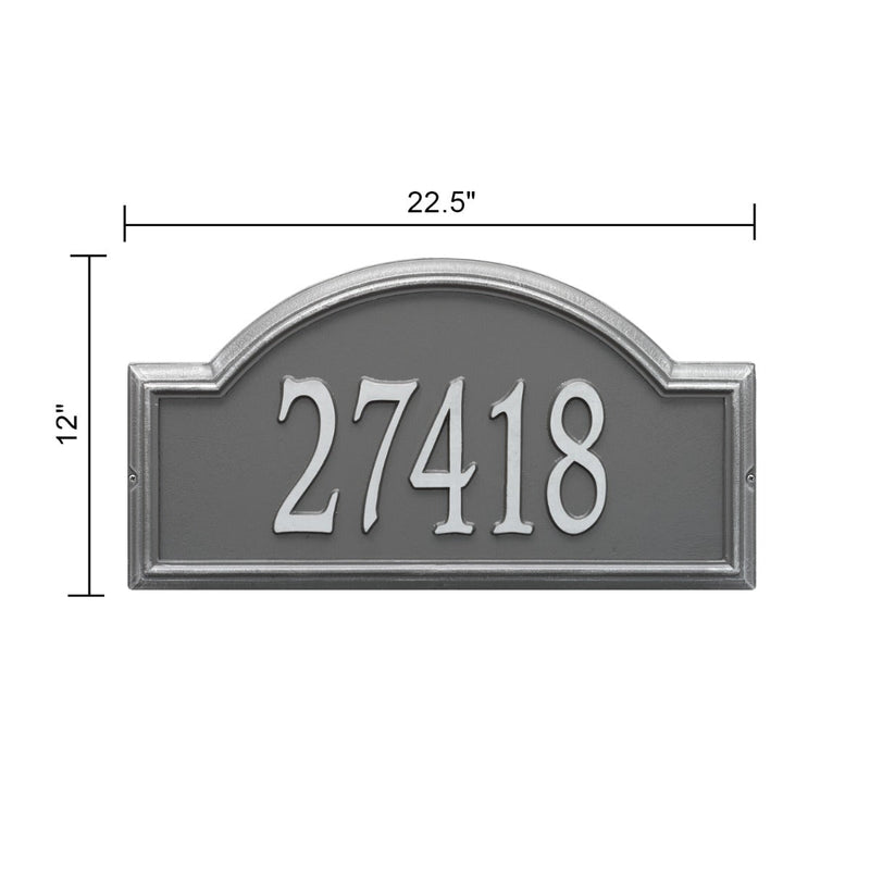 Whitehall Providence Arch - Estate Wall - One Line Address Plaque 