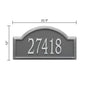 Whitehall Providence Arch - Estate Wall - One Line Address Plaque 