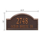 Whitehall Providence Arch - Estate Wall - Two Line Address Plaque 