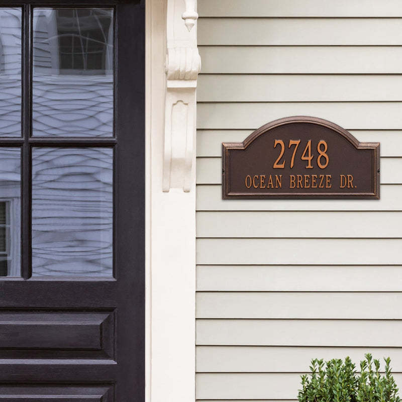 Whitehall Providence Arch - Estate Wall - Two Line Address Plaque 