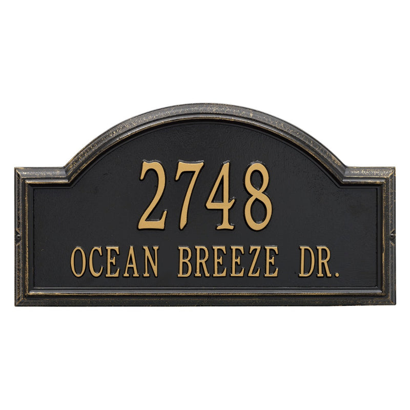 Whitehall Providence Arch - Estate Wall - Two Line Address Plaque 