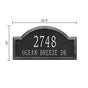 Whitehall Providence Arch - Estate Wall - Two Line Address Plaque 