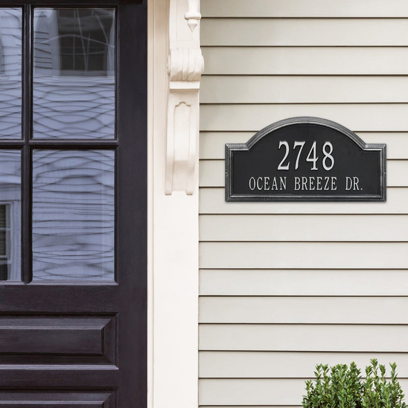 Whitehall Providence Arch - Estate Wall - Two Line Address Plaque 