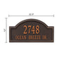 Whitehall Providence Arch - Estate Wall - Two Line Address Plaque 