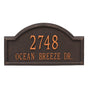 Whitehall Providence Arch - Estate Wall - Two Line Address Plaque 