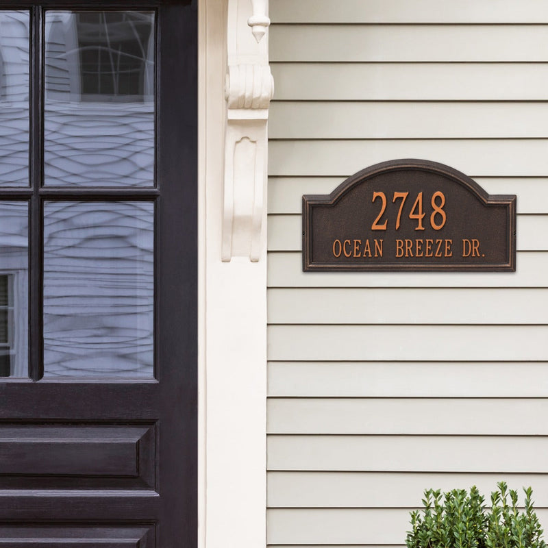 Whitehall Providence Arch - Estate Wall - Two Line Address Plaque 