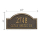 Whitehall Providence Arch - Estate Wall - Two Line Address Plaque 
