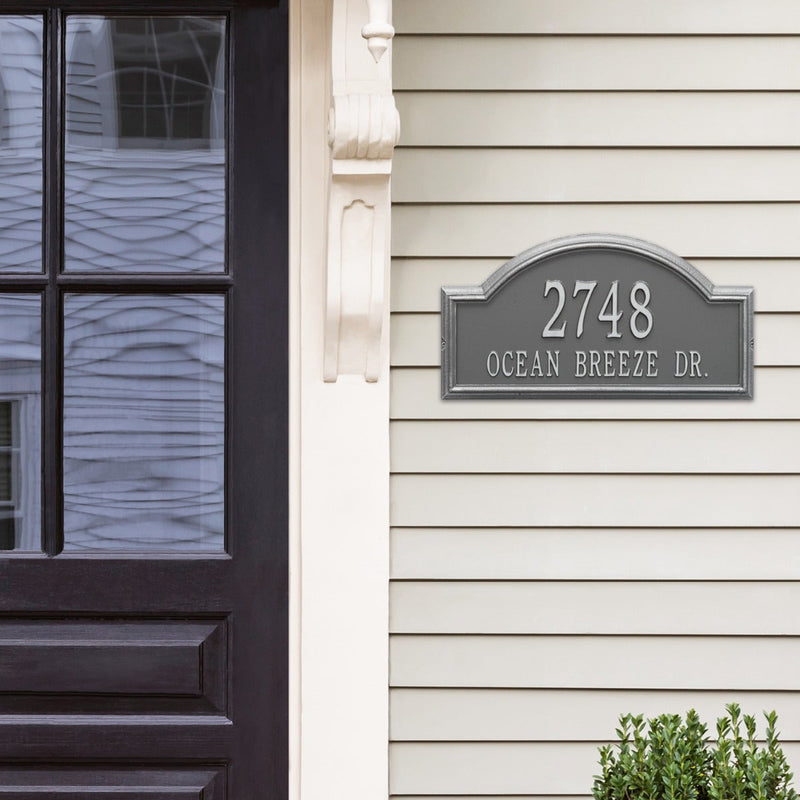 Whitehall Providence Arch - Estate Wall - Two Line Address Plaque 