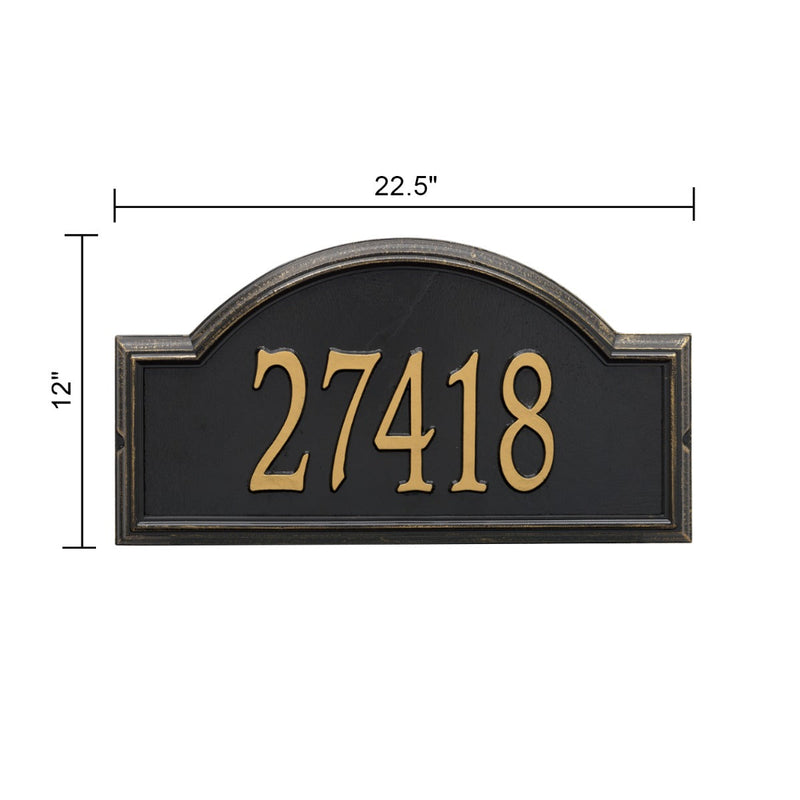 Whitehall Providence Arch - Estate Lawn - One Line Address Plaque 
